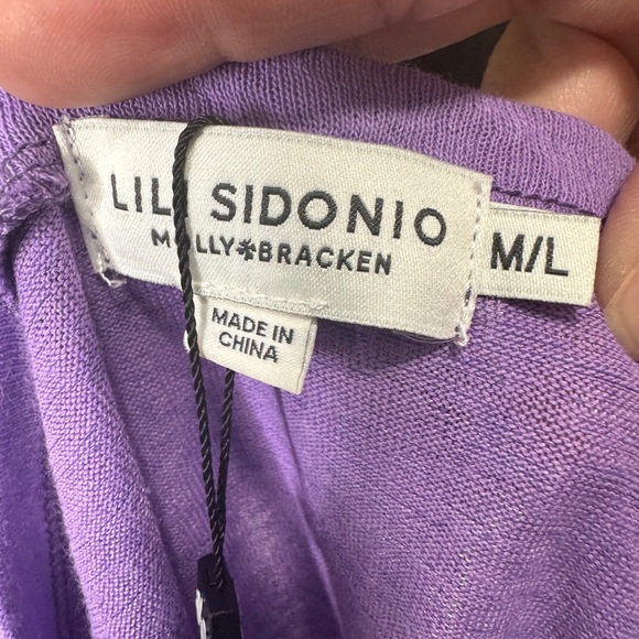 Lili Sidonio Molly Bracken Linen Blend Sleeveless Top Purple - Picture 7 of 10